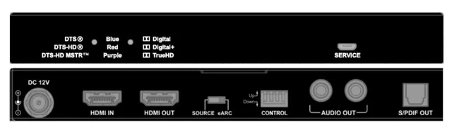 HDMI2.0 Dolby/DTS Audio Down-mixer with eARC