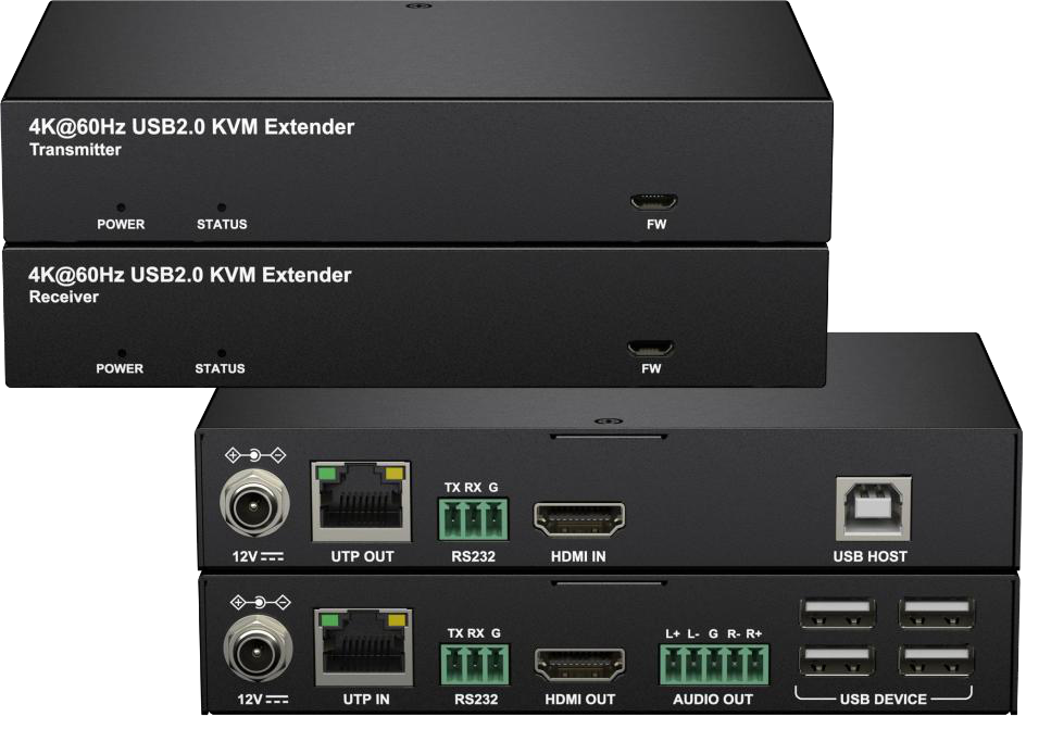 4K60 40m HDMI KVM Extender with USB2.0