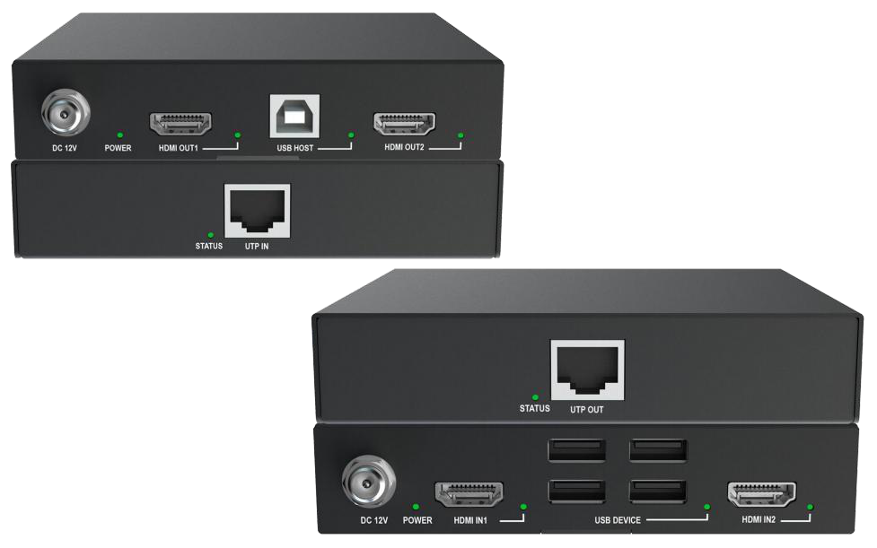 1080P 80m Dual HDMI KVM Extender with USB2.0