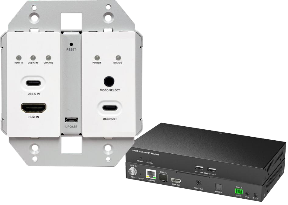 4K60 444 JPEG 2000 AVoIP Wallplate Encoder