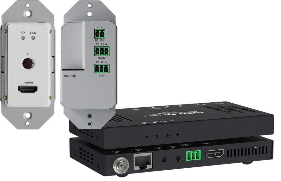 4K30 444 / 4K60 420 1-Gang Wallplate HDBaseT