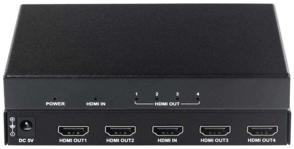 4K HDMI 2.0 1x4 Splitter with Scaler