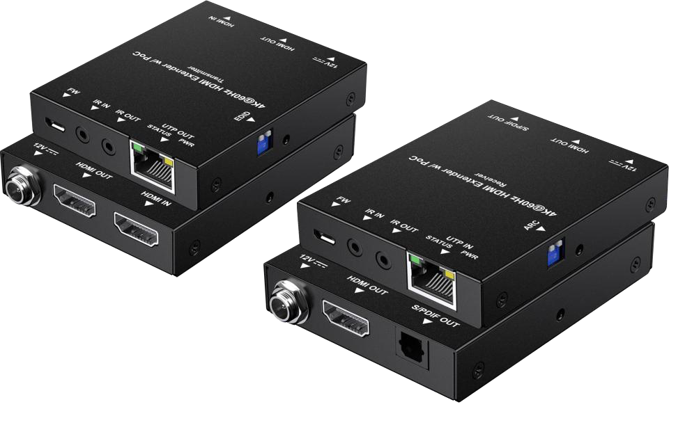 4K60 70m HDMI Extender with PoC