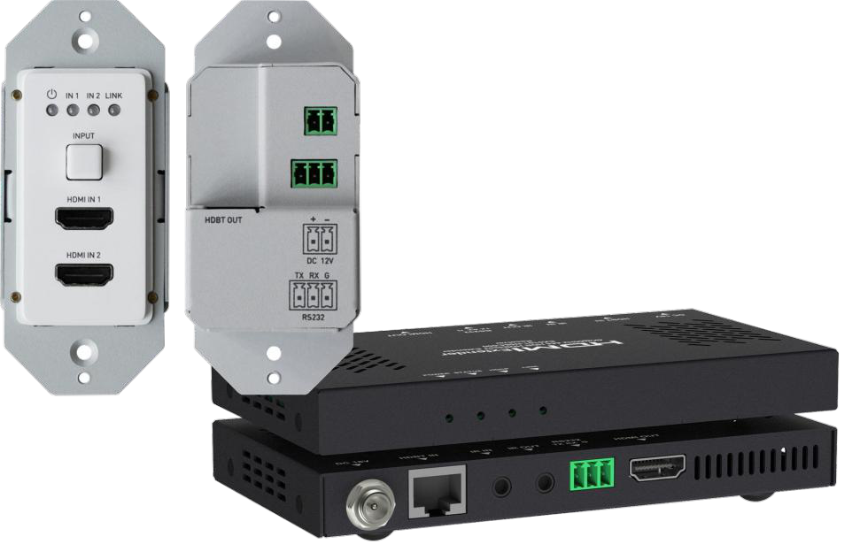 4K30 444 /4K60 420 1-Gang Wallplate HDBaseT Extender